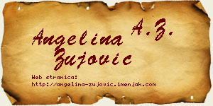 Angelina Žujović vizit kartica